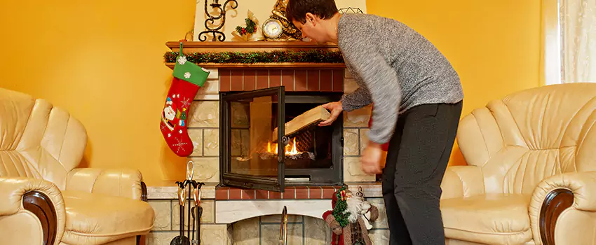 Rusted Metal Fireplace Restoration in Glendale Heights, Illinois