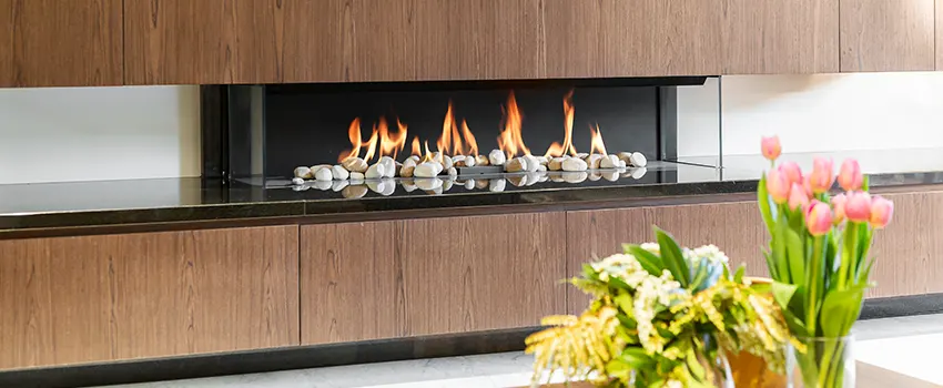 Double-height Fireplace Design Refurbishment in Glendale Heights, Illinois