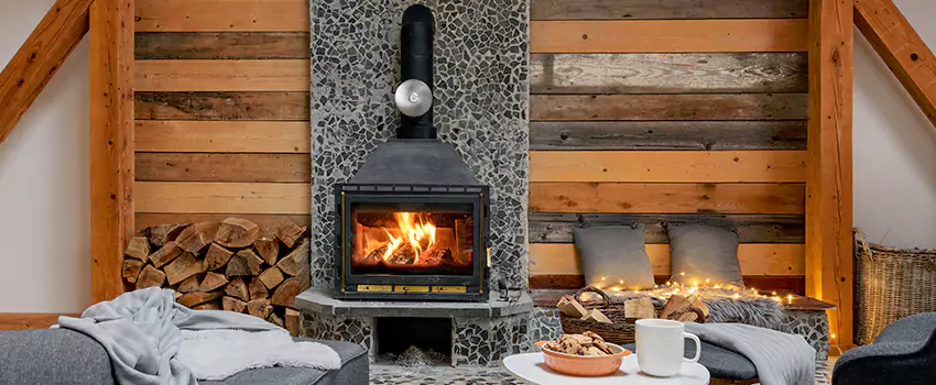 Thelin Hearth Products Direct Vent Gas Stove Fireplace Inspection in Glendale Heights, Illinois